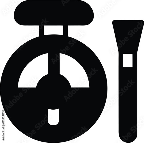 makeup color corrector wheel silhouette vector illustration on transparent background