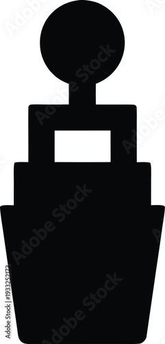 drag makeup kit silhouette vector illustration on transparent background