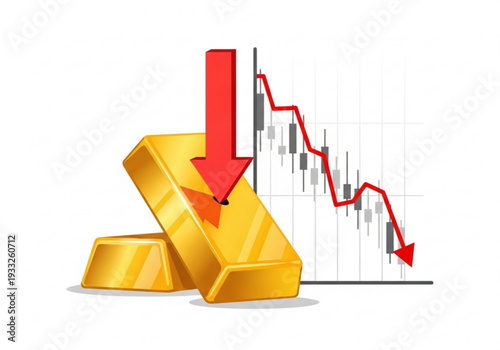 Gold bar investment economic decline and market trend