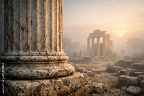Detail of the Imperial Forums in Rome, Italy