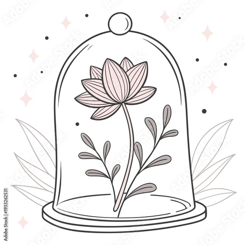 Hands Nurturing Growing Plant, Symbol of Care and Potential Vector Illustration