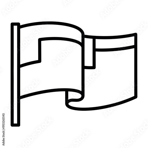 Waving flag symbolizing freedom and success in business and innovation