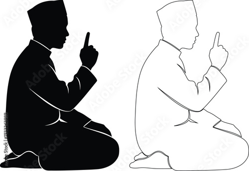 Traditional teaching scene showcasing an adult instructing a child with a hand gesture.