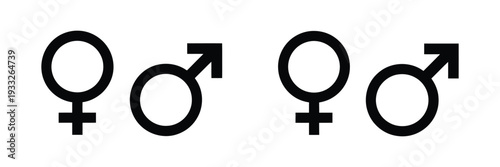 Pink gender symbol icon, simple male and female representation, gender identity and inclusivity concept, clean modern vector illustration for education, social awareness, and design projects.