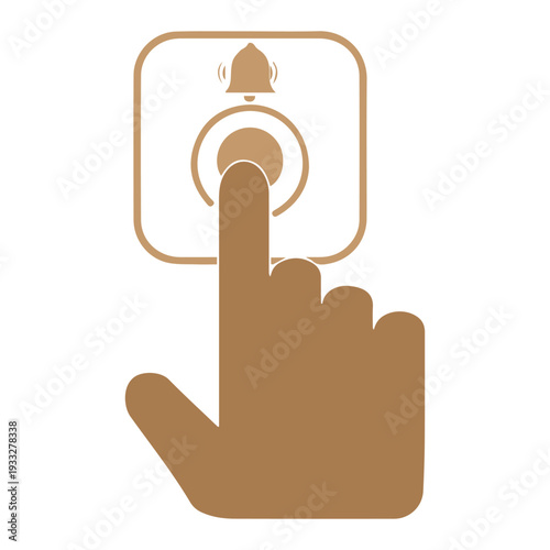 Pressing Doorbell Button