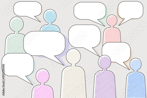 different race and ethnicity diversity group of people searching for solution, thoughts, groupthink, team building. Space for advertising layout, sheets, web, social media, web, banner.