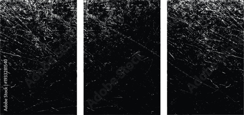 Texture overlay black and white grunge with vertical lines and distressed effect vector