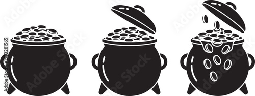 "St. Patrick's Day design elements set with leprechaun, shamrock, beer, rainbow and lucky irish symbols vector illustration"