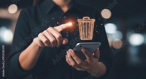 Digital Data Deletion and Privacy Management with Smartphone App
