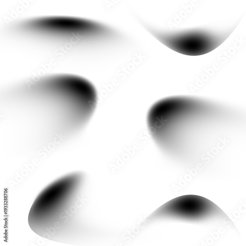 Принти на полотні Realistic curved shadow and shadow effect