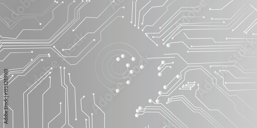 Vectors circuit board on a dark technological background.Abstract Technology Background, blue pattern with electric light, microchip, power