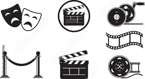 Film and theater icons