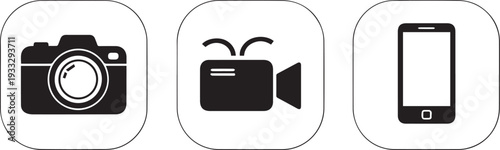 Multimedia devices icons