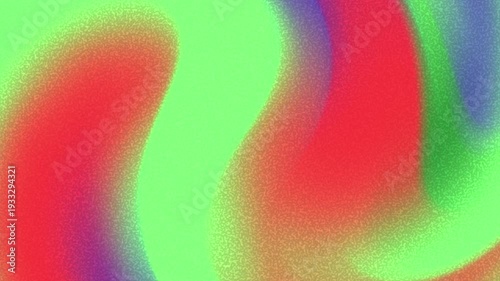 Vibrant abstract Grainy colorful background with swirling shapes and bright Hues Noise Texture Design Element.