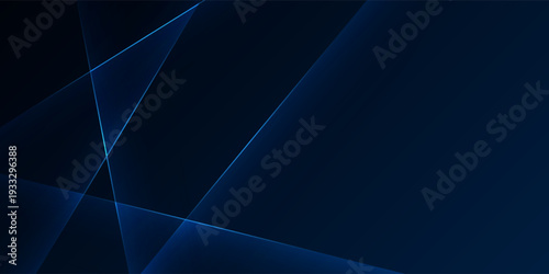 Modern dark blue backdrop with glowing light and shadow contrasts creating a sleek and innovative futuristic atmosphere.