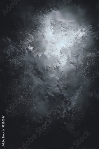 Charcoal black with muted noise overlay background