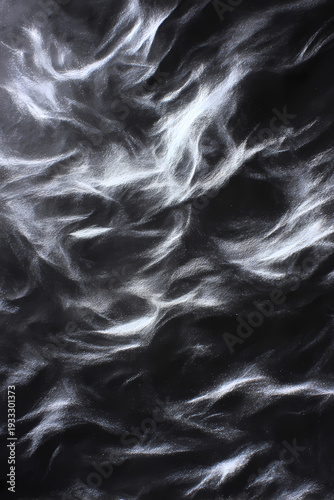Soft White Shimmer on Charcoal Black Background