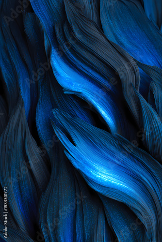 Charcoal and Electric Blue Illuminated Grain Background