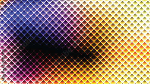 Diamond pattern gradient background with blue purple and yellow colors abstract