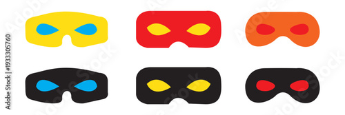 theatre mask black line icons set vector design art. eps 10.