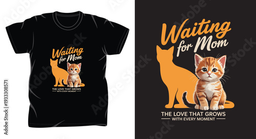 cat graphic vector art t shirt design print template