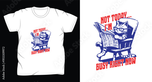 cat graphic vector art t shirt design print template