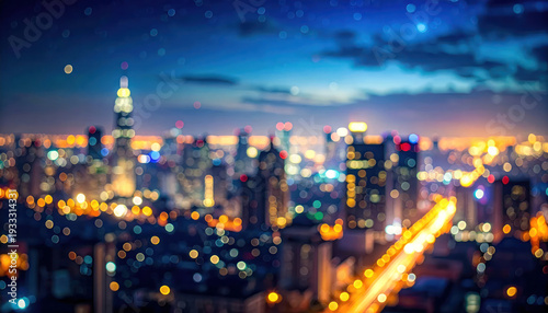 Vibrant Cityscape Bokeh Dream