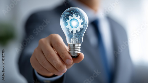 Wallpaper Mural Visual depiction SME concept with business icon, technology innovation highlighting, small medium enterprises representation, entrepreneurial visualization, with copy space Torontodigital.ca