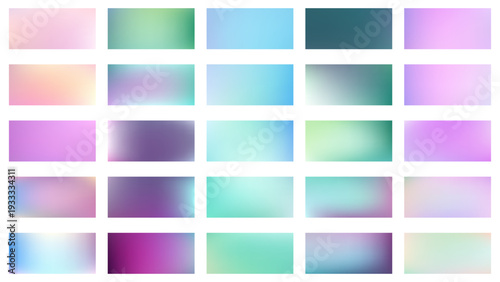 Swatch iridescent gradient vector with pearl shimmer and soft neon spectrum. Futuristic abstract backdrop ideal for branding, posters and modern graphic design.