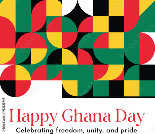 March 6, Independence Day of Ghana vector illustration. Suitable for greeting card, poster and banner.
Ghana Independence Day Background Design.

