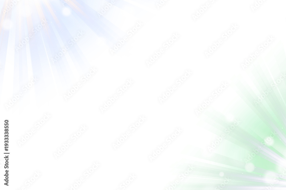 Fototapeta premium Blue Green Radiant Light Rays Glow on Transparent Background