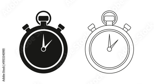 Stopwatch timer icon Vector