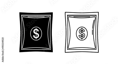 Money bags with dollar signs Vector