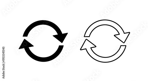 Circular arrows icons Vector