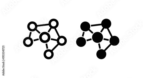 Molecular structure chemistry atomic bonds Vector