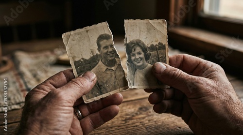 Wartime Memories Old Photos Soldier Love Loss Grief Remembrance Veteran's Hands Emotional Impact History