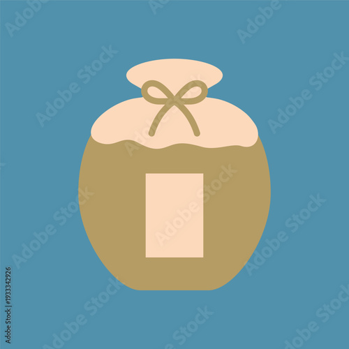 シンプルな泡盛のラインアイコン