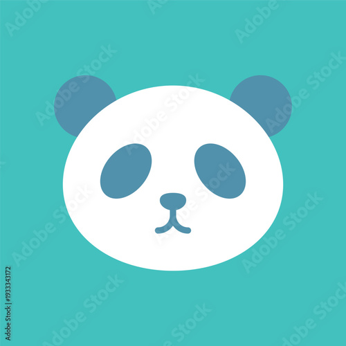 シンプルなパンダのアイコン