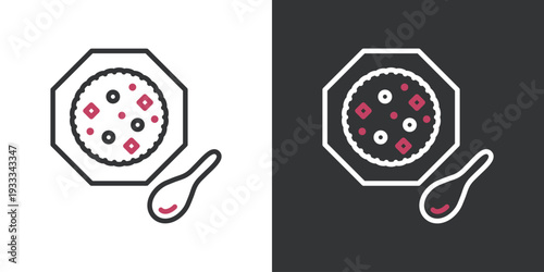 シンプルなチャーハンのアイコン
