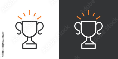 トロフィのラインアイコン