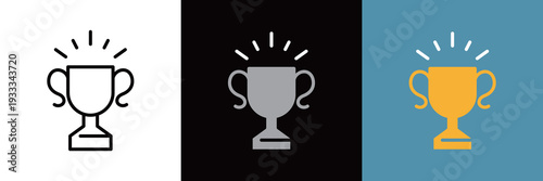 トロフィのラインアイコン