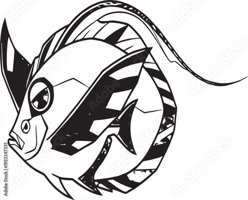 Flatfish Silhouettes Top-Down Flat Perspective LOW COMPETITION Flounder Halibut Graphic