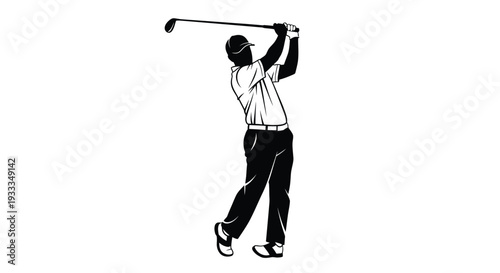 Golf swing illustration