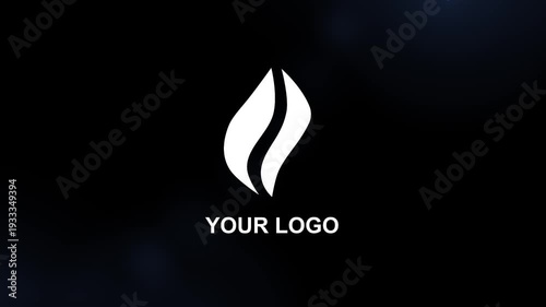 New 3D logo animation with transparent background