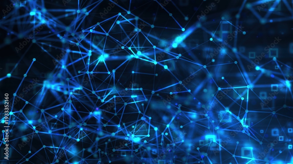 Obraz premium Abstract technology connection dots