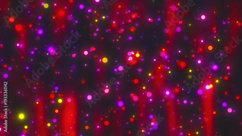 Colorful glitter rain