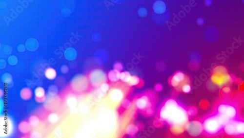 Colorful particles with bokeh