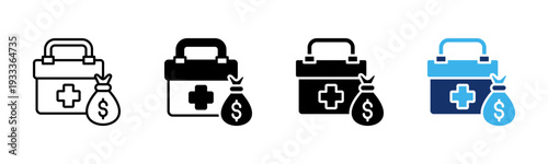 Emergency Fund icon sheet multiple style collection