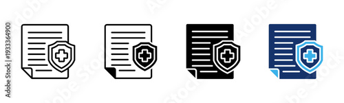 Coverage Details icon sheet multiple style collection