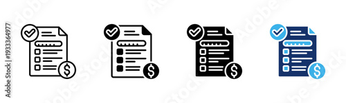 Claim Status icon sheet multiple style collection